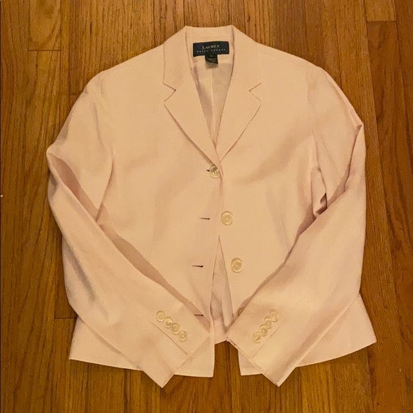 Lauren Blush Pink Blazer Sz 6 - Picture 1 of 7